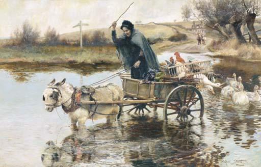 Alfred William Strutt - In a Fix