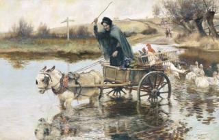 Alfred William Strutt - In a Fix