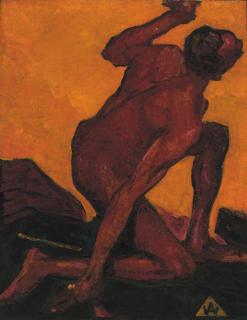 Alfred Wolmark - Kneeling Man