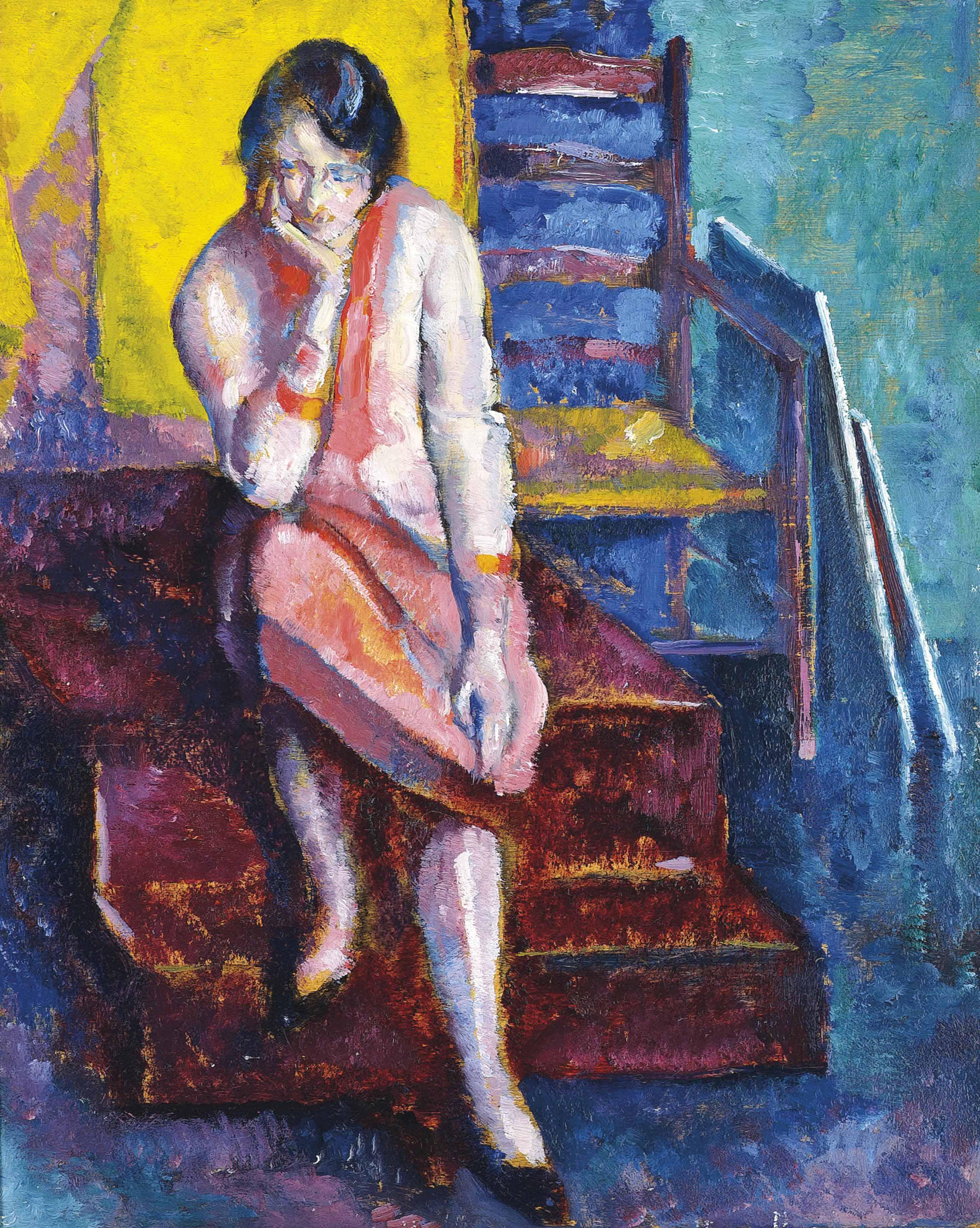 Alfred Wolmark - Seated Woman In The Studio