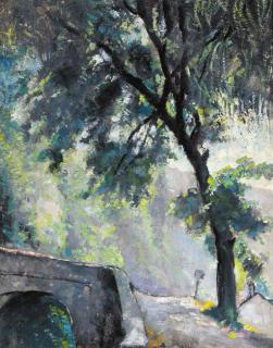 Alfred Wolmark - Tree By The Bridge