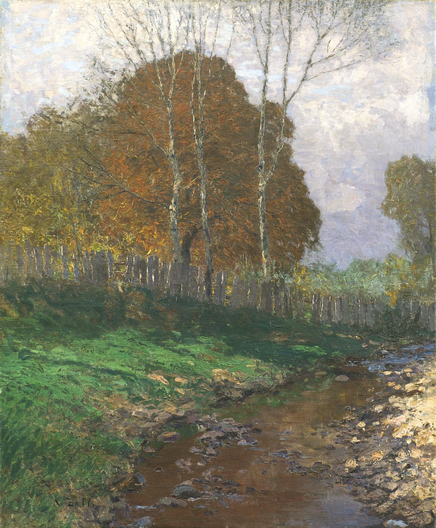 Alfred Zoff - Austrian herbsttag Im Kremstal (The Krems Valley, Autumn)