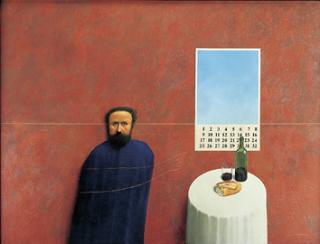 Alfredo Castañeda - Untitled (Self Portrait with Calendar)