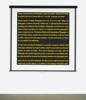 Alfredo Jaar - Screen (After Roland Barthes)