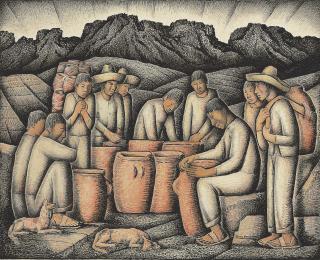 Alfredo Ramos Martínez - Alfareros (Pottery Workers)