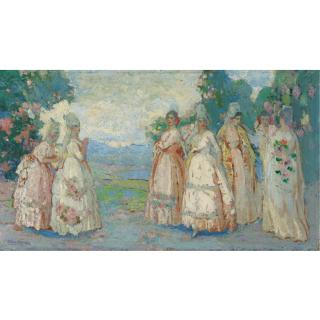 Alfredo Ramos Martínez - Manolas En Un Paisaje