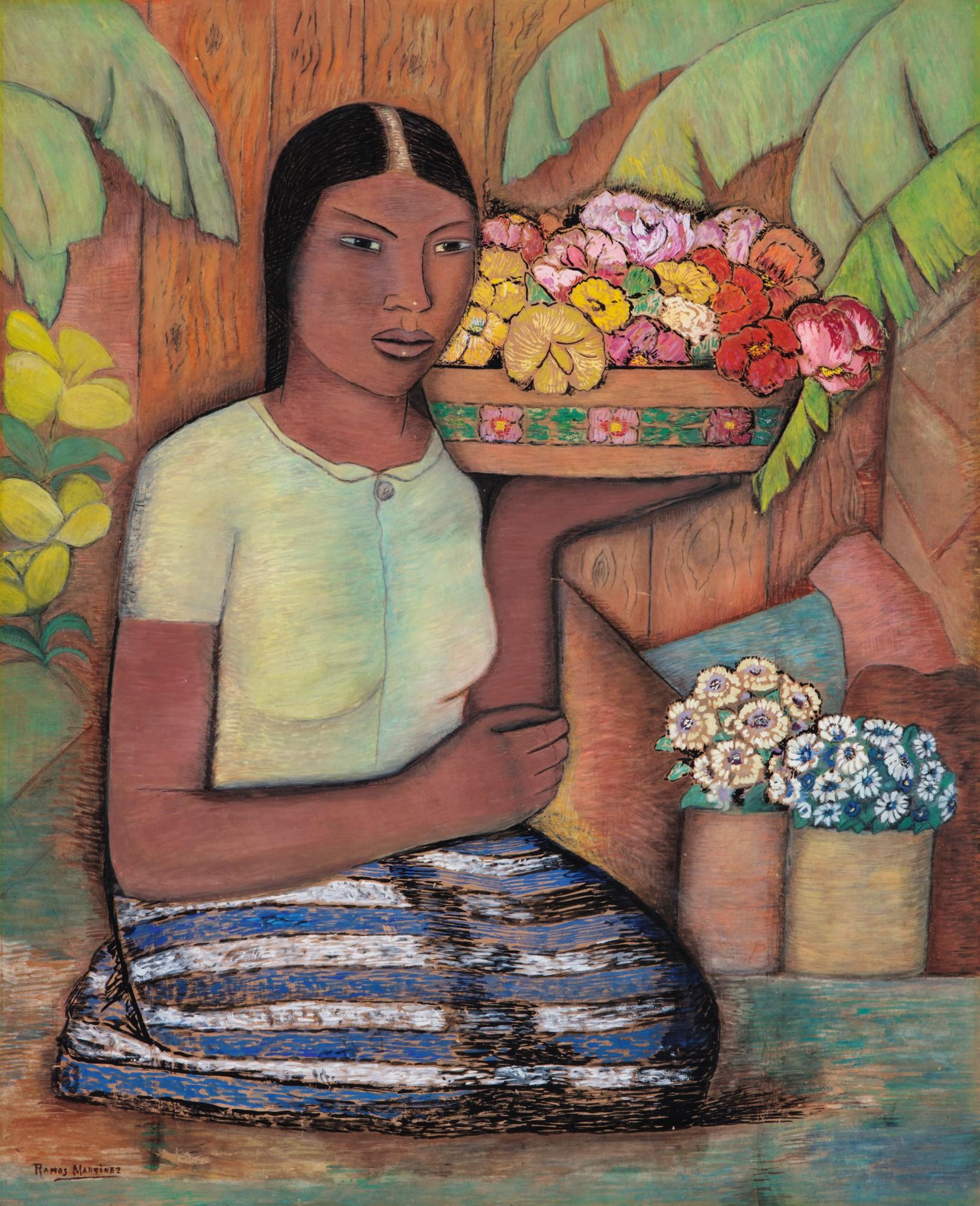 Alfredo Ramos Martínez - María Entre Las Flores