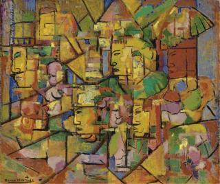 Alfredo Ramos Martinez - Máscaras Aztecas