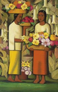 Alfredo Ramos Martinez - Mujeres Con Flores