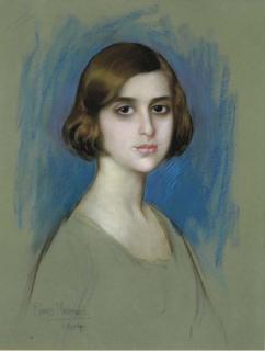 Alfredo Ramos Martinez - Retrado de mujer