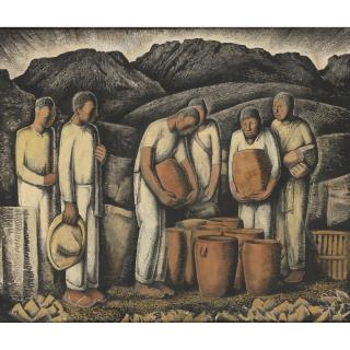 Alfredo Ramos Martínez - Six Potters