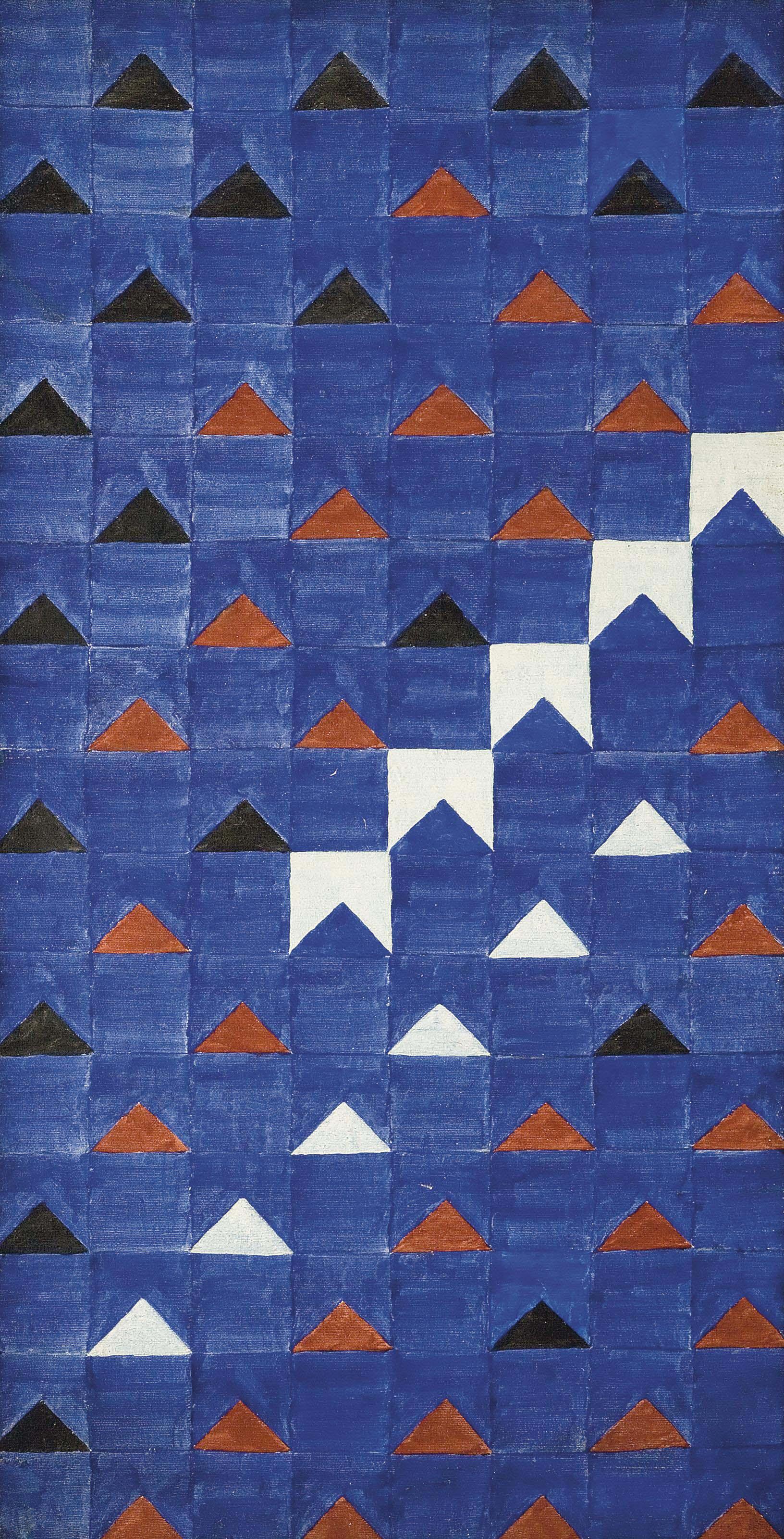 Alfredo Volpi - Bandeirinhas estruturadas