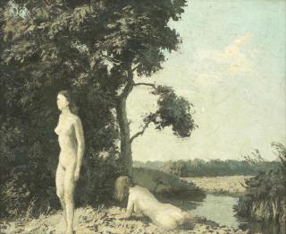 Algernon Cecil Newton R.A. - Nude Bathers