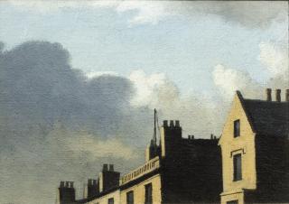 Algernon Cecil Newton - House tops and sky