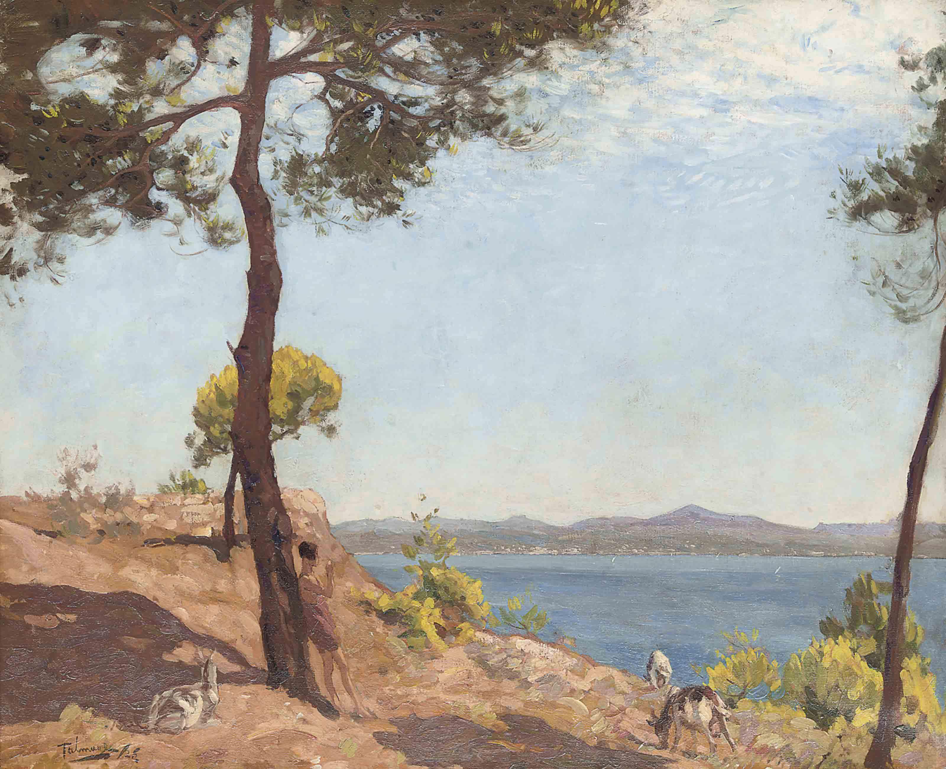 Algernon Mayon Talmage, R.A., R.O.I., R.W.A., A.R. - The Goat Herder