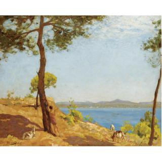 Algernon Mayon Talmage R.A., R.O.I. - The Goat Herder