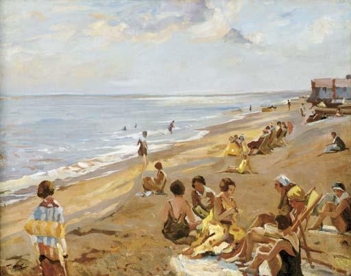 Algernon Talmage, R.A. - A Day at the Seaside