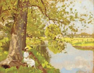 Algernon Talmage, R.A. - In Dedham Valley