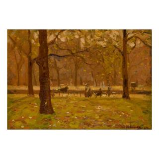 Algernon Talmage - Glittering Leaves In Hyde Park, London