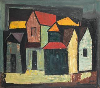 Ali Imam - Untitled (Townscape- Night)