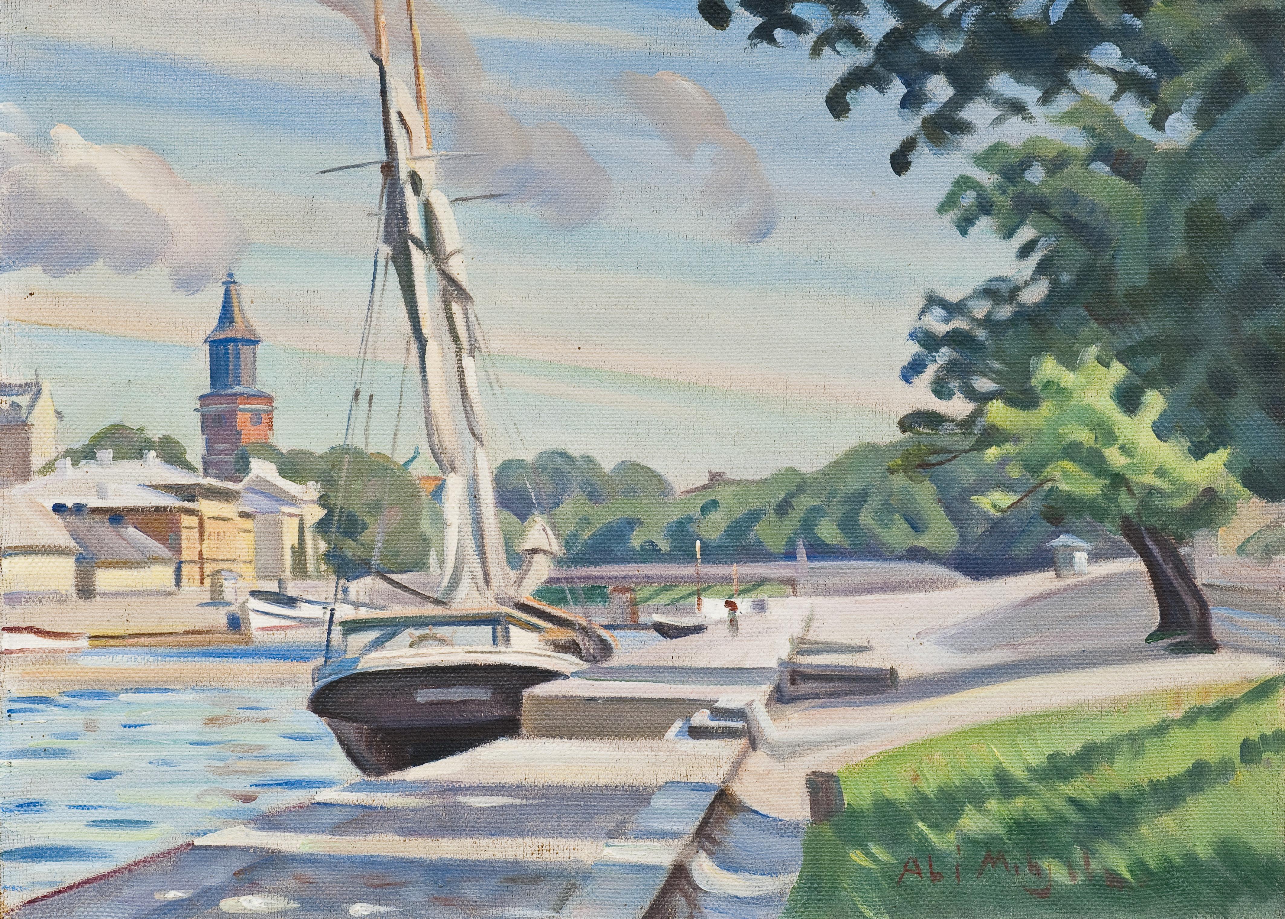 Ali Munsterhjelm - Summer View Over Aurajoki.