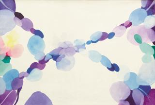 Alice Baber - „Lavender and violet crossing blue.“