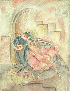 Alice Bailly - Arlequin Et Femme