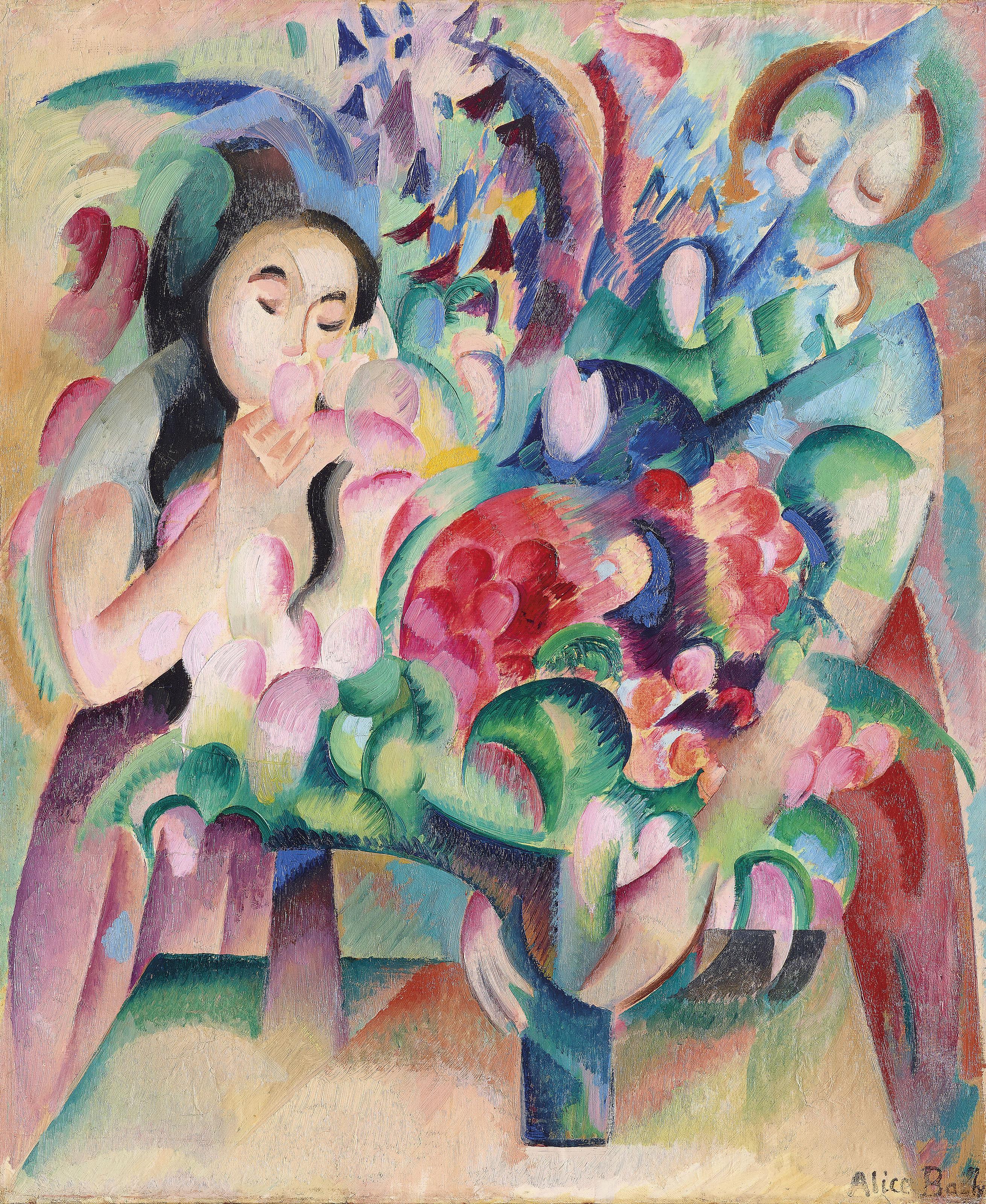 Alice Bailly - Fleurs et figures, um 1915