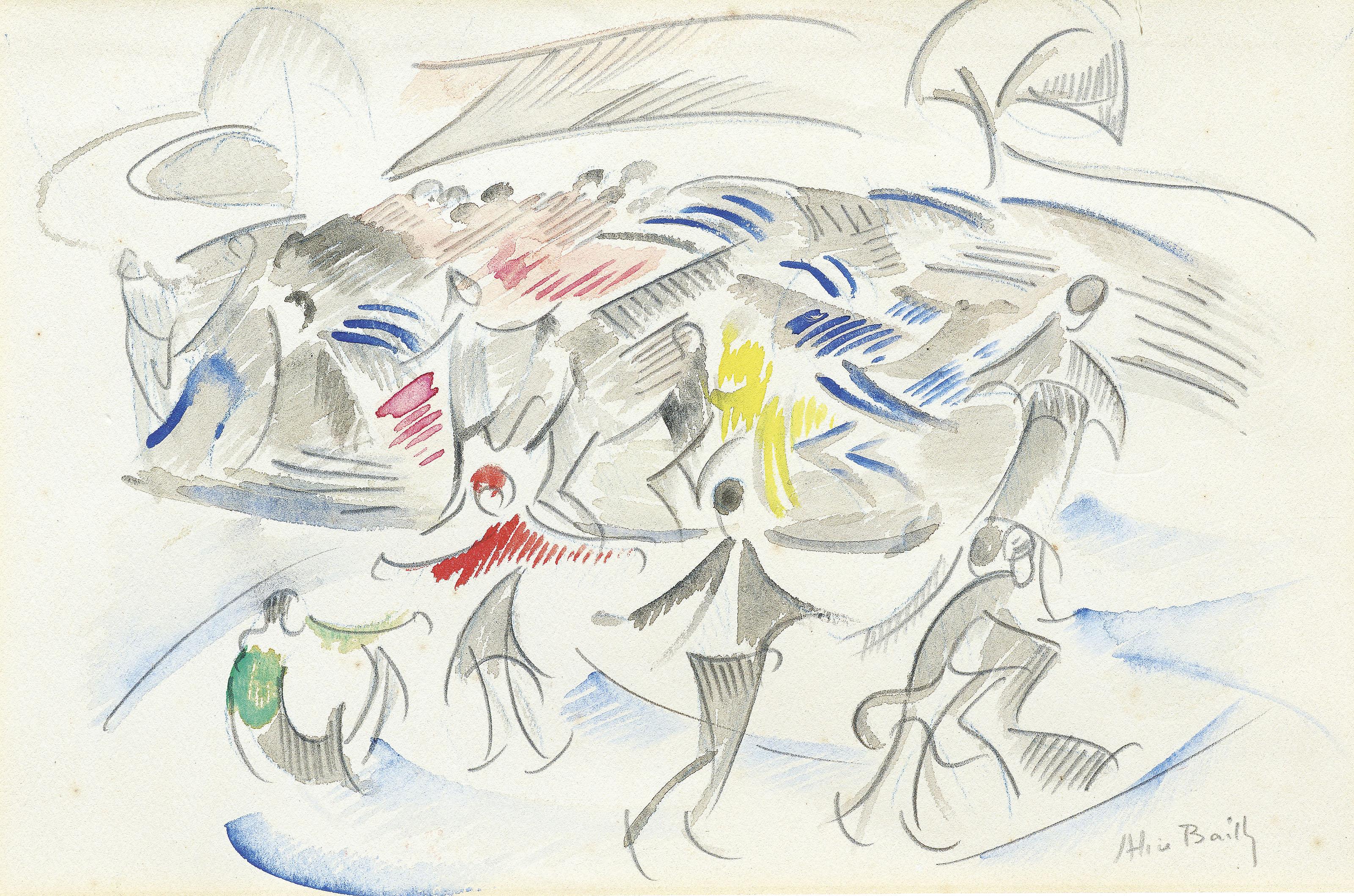 Alice Bailly - Joie autour de l\'arbre, um 1913