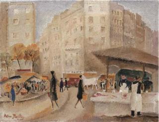 Alice Bailly - Scène de rue, um 1920