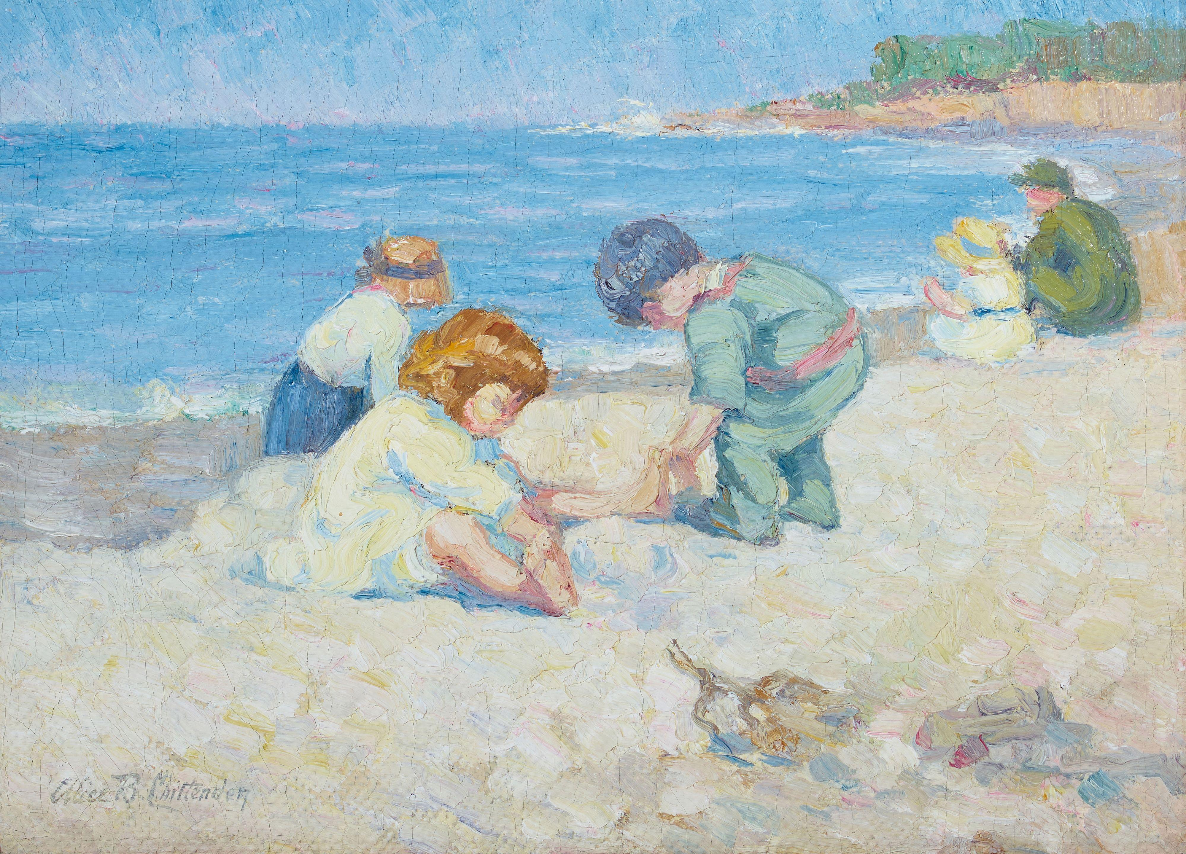 Alice Brown Chittenden - Children on the Beach
