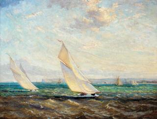 Alice Fanner - Yachts Racing In A Good Breeze