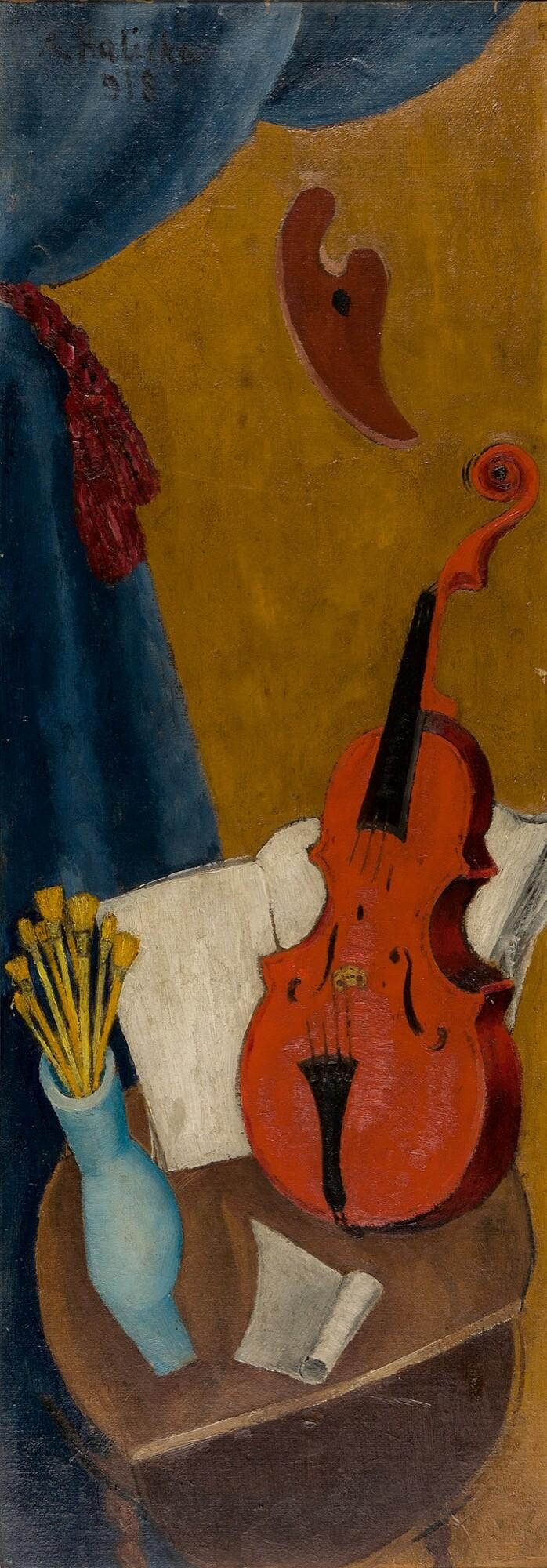 Alice Halicka - Stillleben mit Violine.