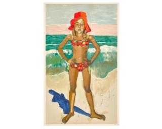 Alice Neel - Bather With Red Hat