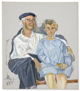 Alice Neel - Linus and Ava Helen Pauling