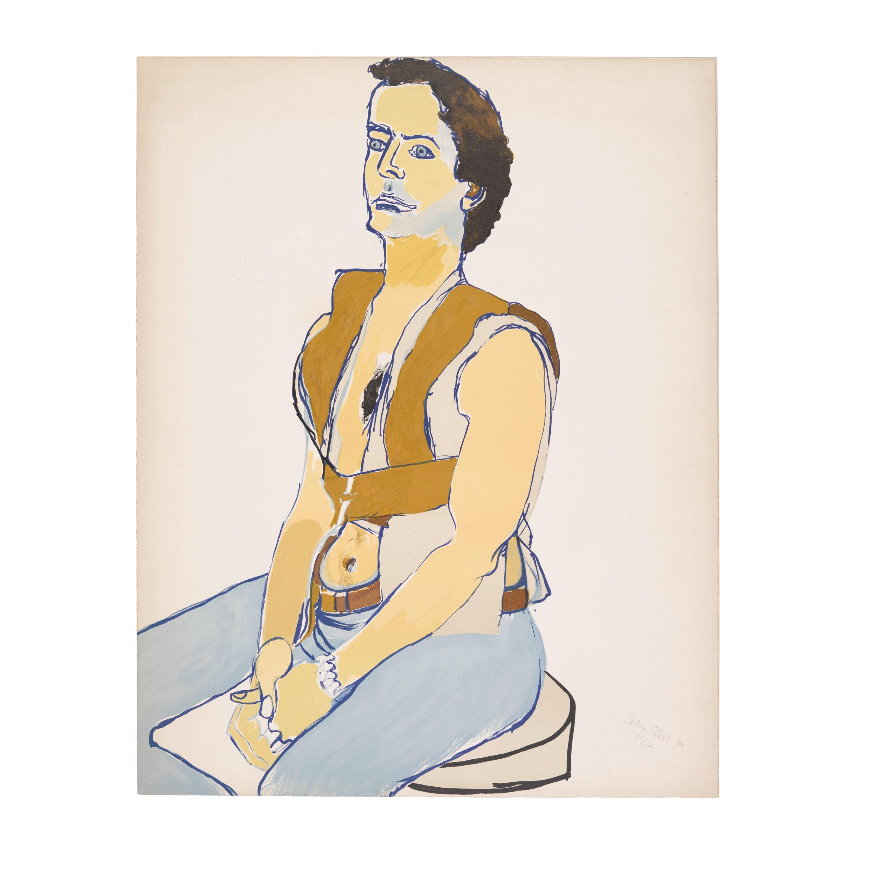 Alice Neel - Man in Harness