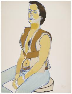 Alice Neel - Man in Harness