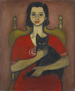 Alice Neel - Untitled (Woman With A Cat)