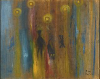 Alice Rahon - Lluvia En Paris (La Rue La Nuit La Pluie)