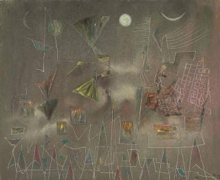 Alice Rahon - The Sky Above the City