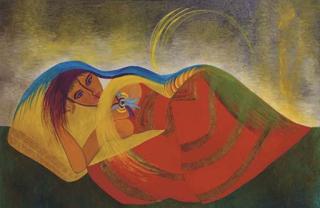 Alice Rahon - Who is Afraid of Virginia Woolf? Homage to Elizabeth Taylor