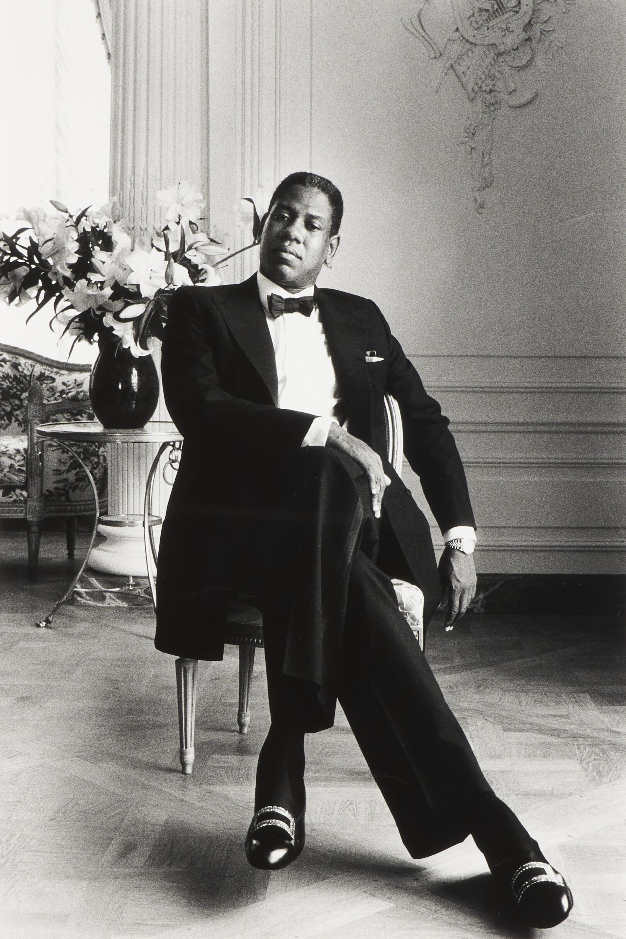 Alice Springs - André Leon Talley, \'La Villa Vigie\', 1989