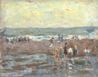 Alide Goldschmitt - Figures On A Beach; And Nine Other Works By The Same Hand