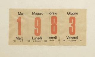 Alighiero Boetti - 1983 (Maggio, Maggio, Febraio, Giugno)