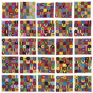 Alighiero Boetti - Cinque x cinque venticinque (Five times five twenty-five)