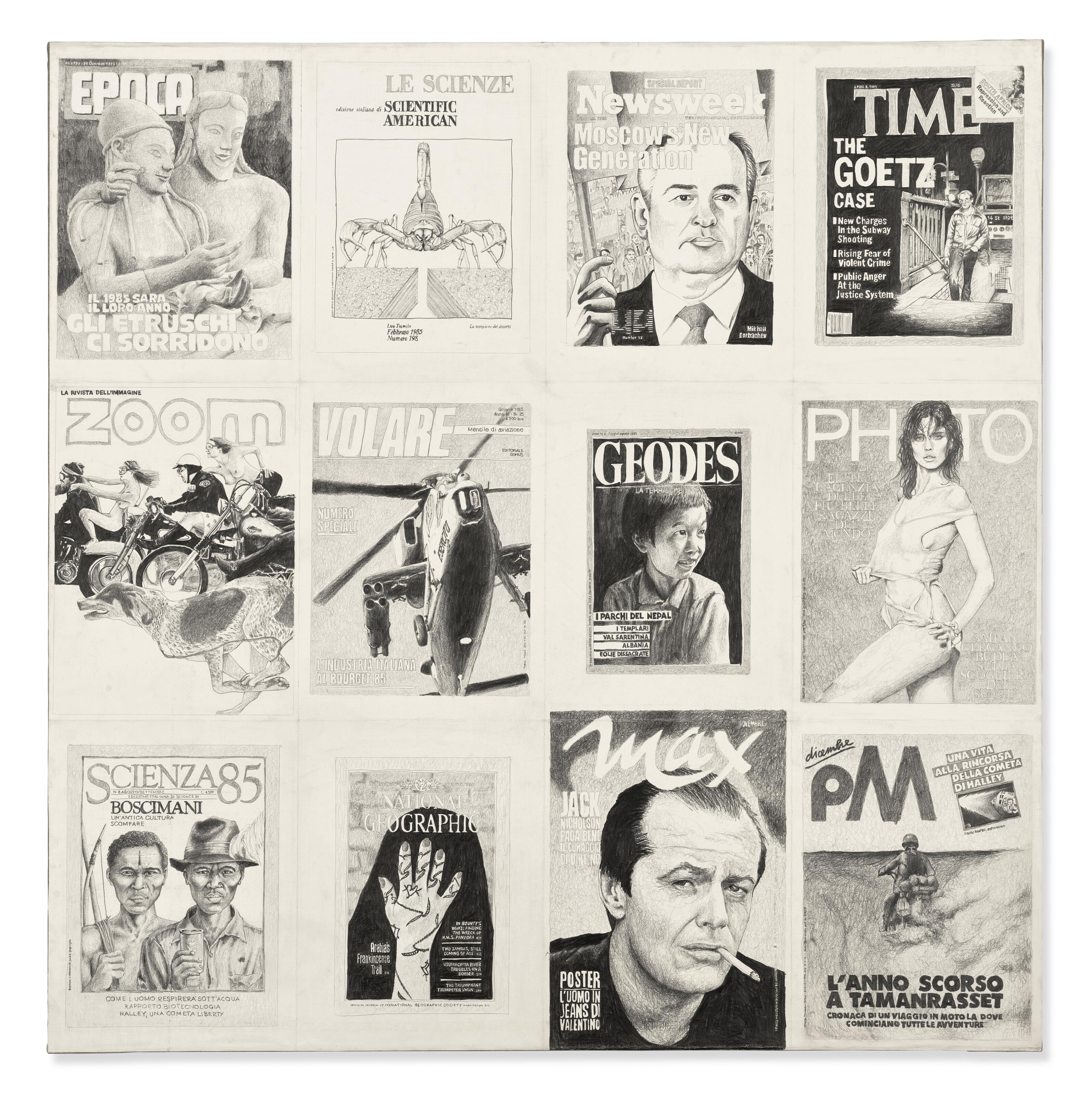 Alighiero Boetti - Copertine (Anno 1985) (Covers (Year 1985))