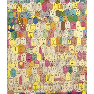 Alighiero Boetti - Faccine Colorate