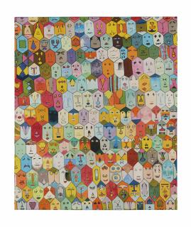 Alighiero Boetti - Faccine colorate