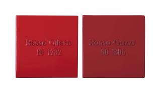 Alighiero Boetti - (I) Rosso Gilera 60 1232  (Ii) Rosso Guzzi 60 1305