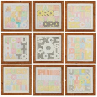Alighiero Boetti - Nove Quadrati